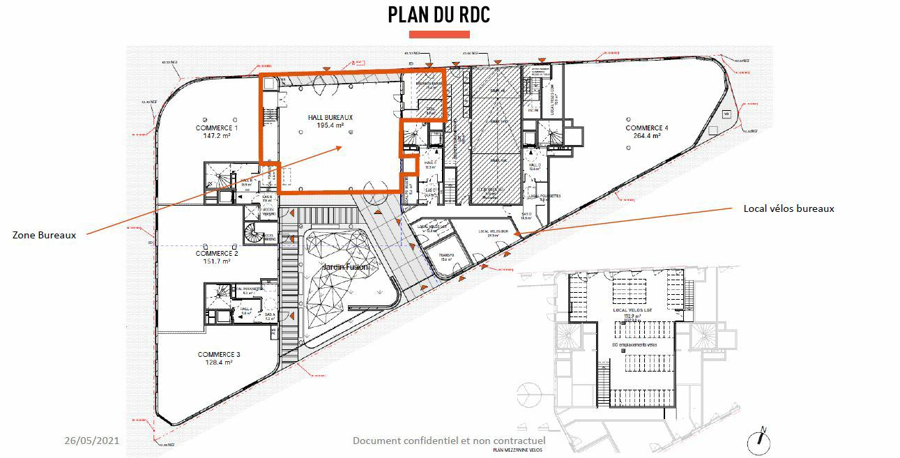 Bureau Nanterre 1606m² Location bureau Nanterre Hauts-de-Seine OLBUR2119201 5